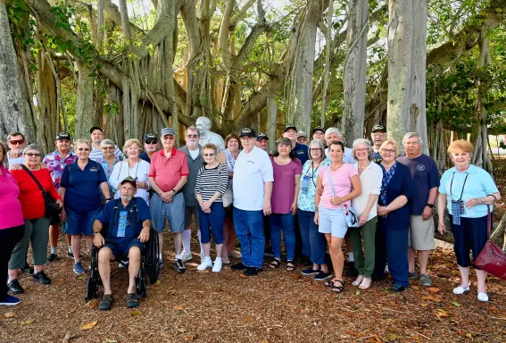 Seniors exploring the Edison and Ford Winter Estates in Fort Myers